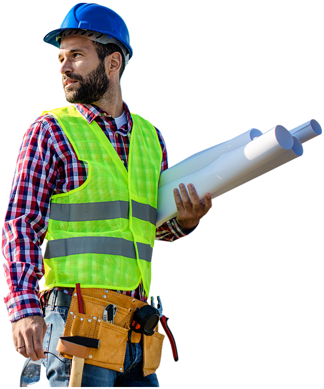 A Contractor with Transparent Background Image